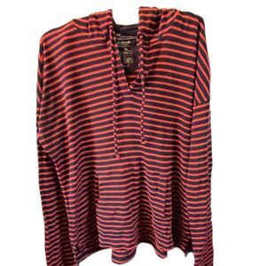 Gap size XL striped “The Octavia waffle Hoodie”.